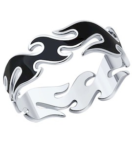 Кольцо из серебра с эмалью 94-110-01813-1