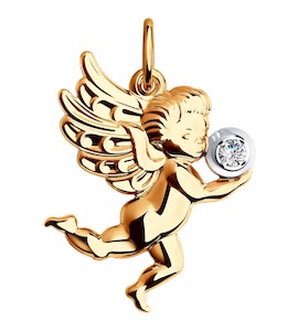 Подвеска "Ангел" из золота 035183