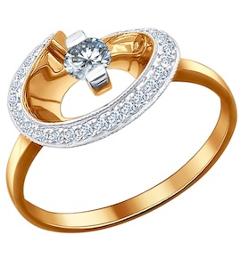 Кольцо из золота с бриллиантами 1011131