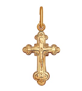 Крест классический из золота 120088