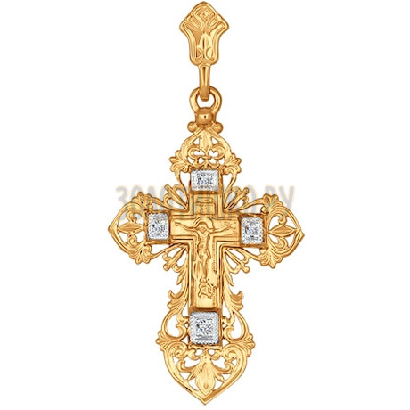 Женский крестик из золота 120189