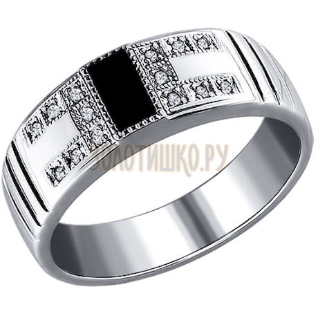 Мужское кольцо из серебра 94010937