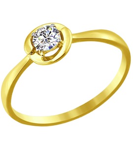 Кольцо из желтого золота 81010199-2