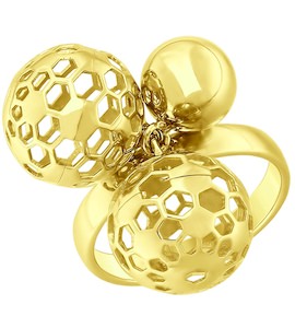 Кольцо из желтого золота 017711-2