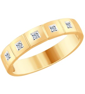 Кольцо из золота с бриллиантами 1110187