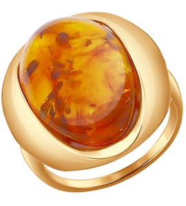 Кольцо из золота с янтарём 37714406