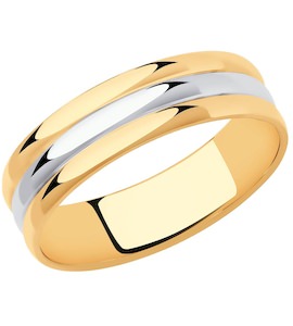 Кольцо из комбинированного золота 110233