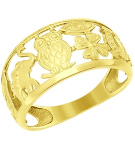 Кольцо из желтого золота 017098-2