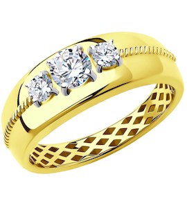 Кольцо из желтого золота 018262-2