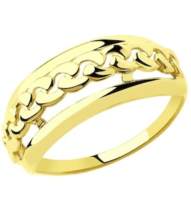 Кольцо из желтого золота 018282-2