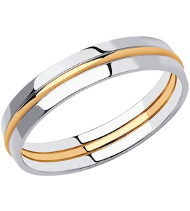 Кольцо из комбинированного золота 114140-01
