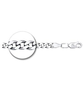 Классический браслет из родированного серебра 965021202