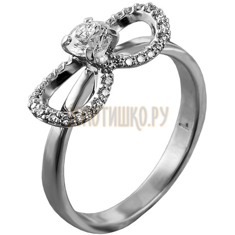 Золотое кольцо с бриллиантом 1_00051