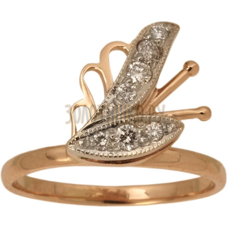 Золотое кольцо с бриллиантами 1_00561
