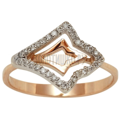 Золотое кольцо с бриллиантами 1_00773