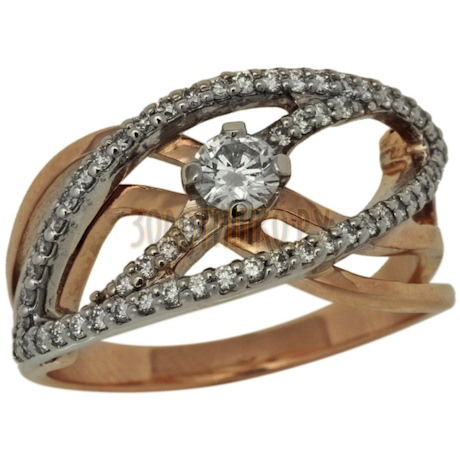 Золотое кольцо с бриллиантами 1_00969