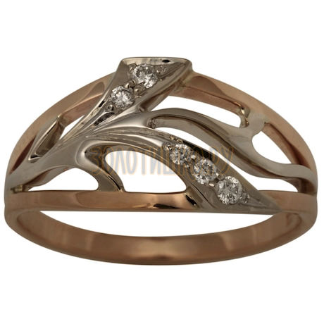 Золотое кольцо с бриллиантами 1_01029