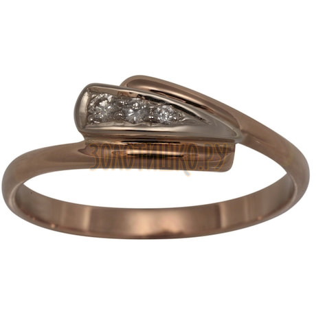Золотое кольцо с бриллиантами 1_01160