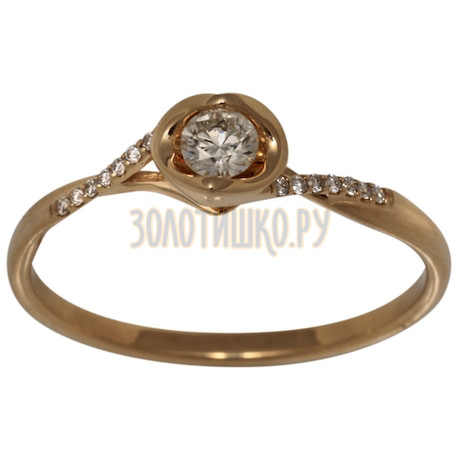 Золотое кольцо с бриллиантами 1_01220