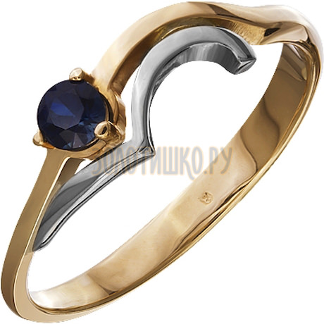 Золотое кольцо с сапфиром 1_01303
