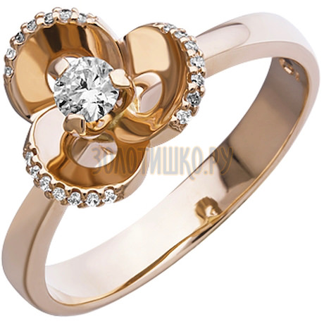 Золотое кольцо с бриллиантами 1_01660