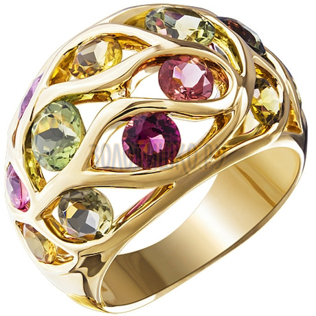 Золотое кольцо с турмалином 1_01943