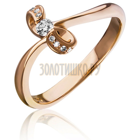 Золотое кольцо с бриллиантами 1_02265