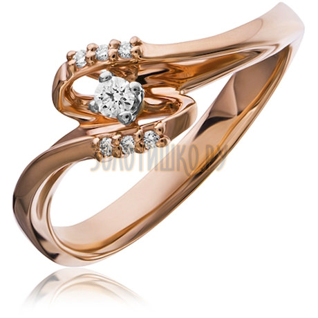 Золотое кольцо с бриллиантами 1_02279