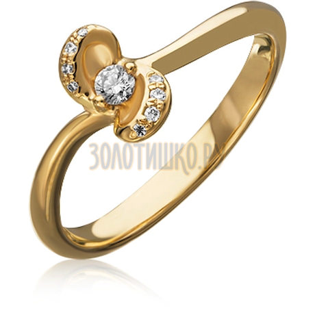 Золотое кольцо с бриллиантами 1_02342