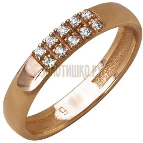 Золотое обручальное Кольцо с бриллиантами 1_A0244