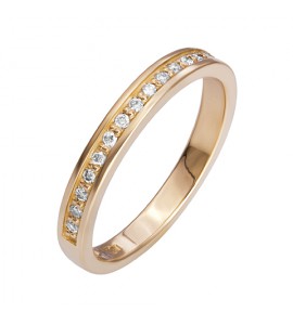 Золотое обручальное Кольцо с бриллиантами